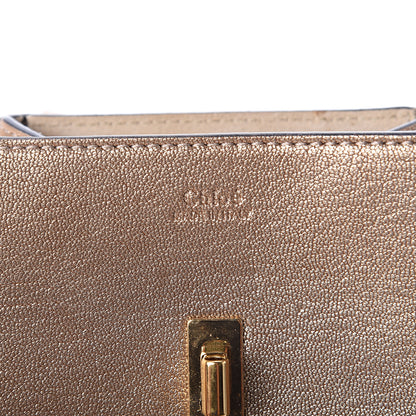 Chloe Metallic Goatskin Nano Drew Shoulder Bag Abstract Gold 5 of 7