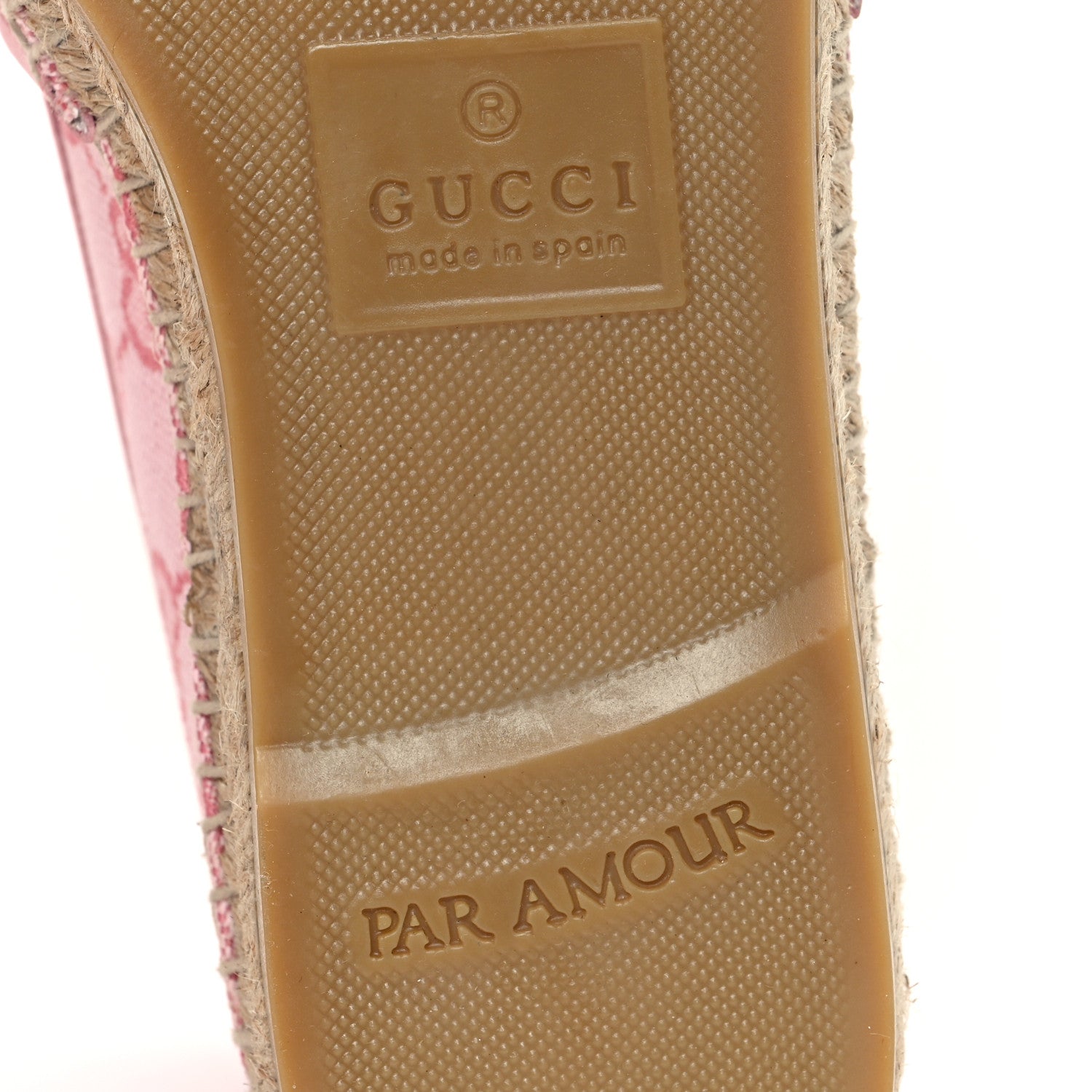 Gucci Canvas Monogram Espadrilles 37 Soft Pink 7 of 10