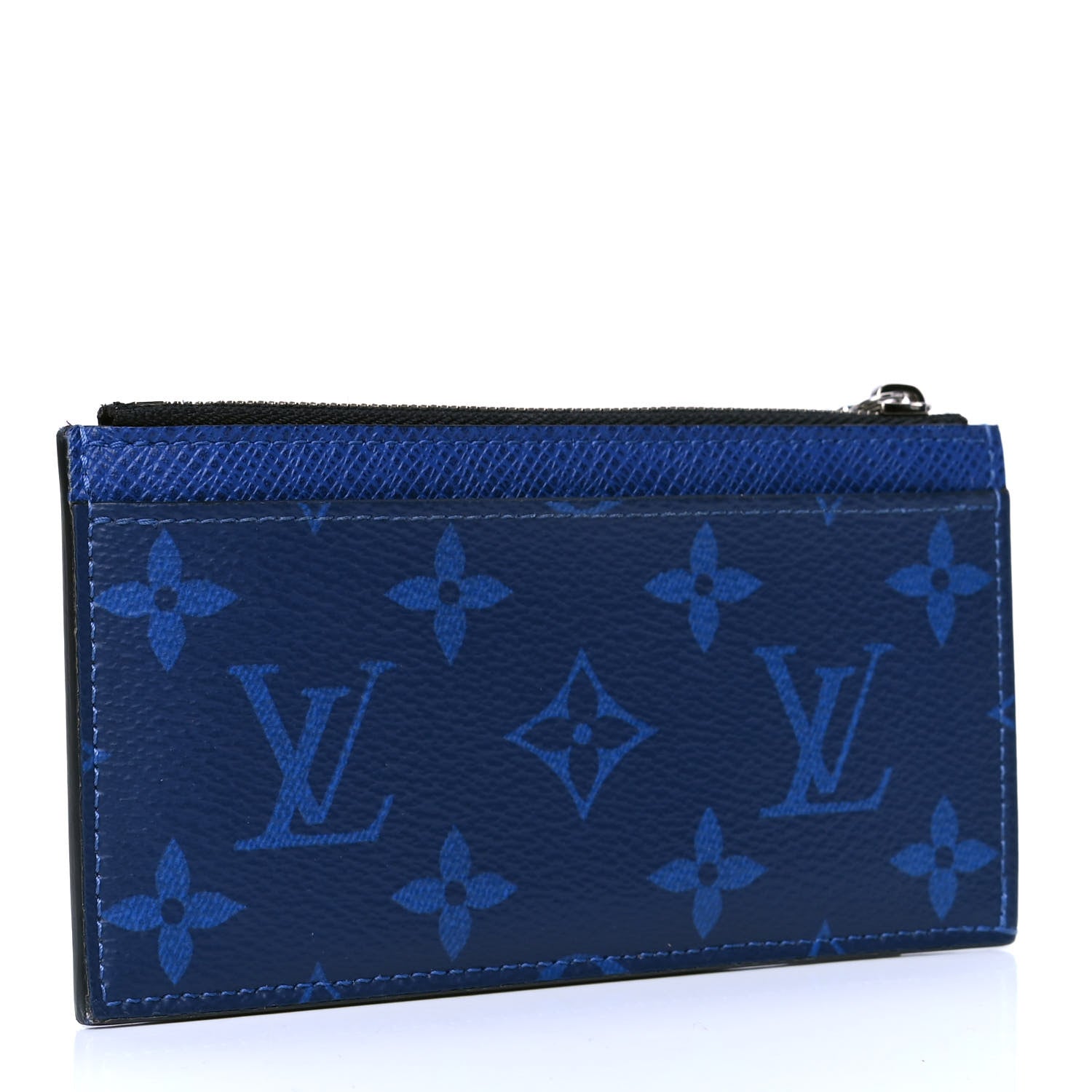 Louis Vuitton Monogram Taiga Coin Card Holder Cobalt 2 of 4
