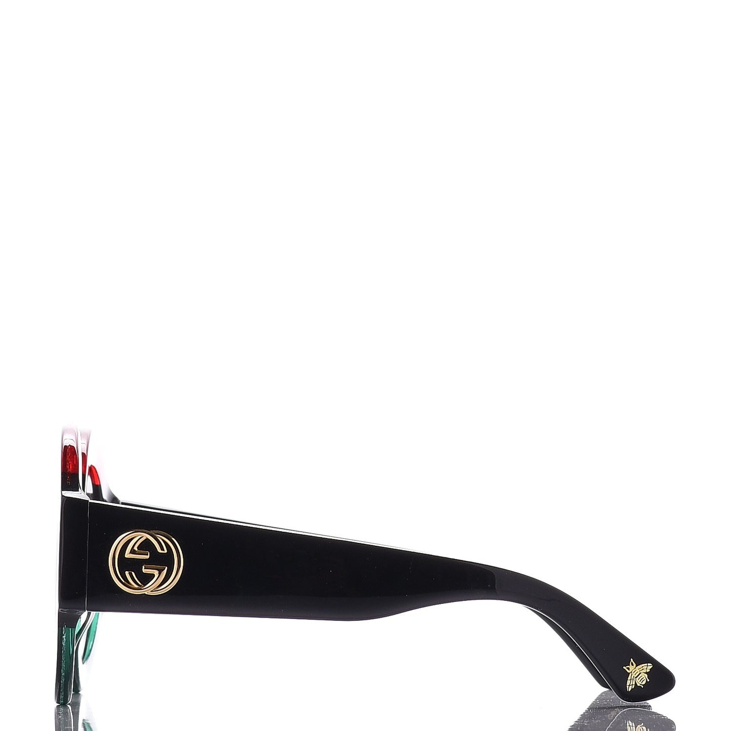 Acetate Round GG0084S Sunglasses Black Red Green