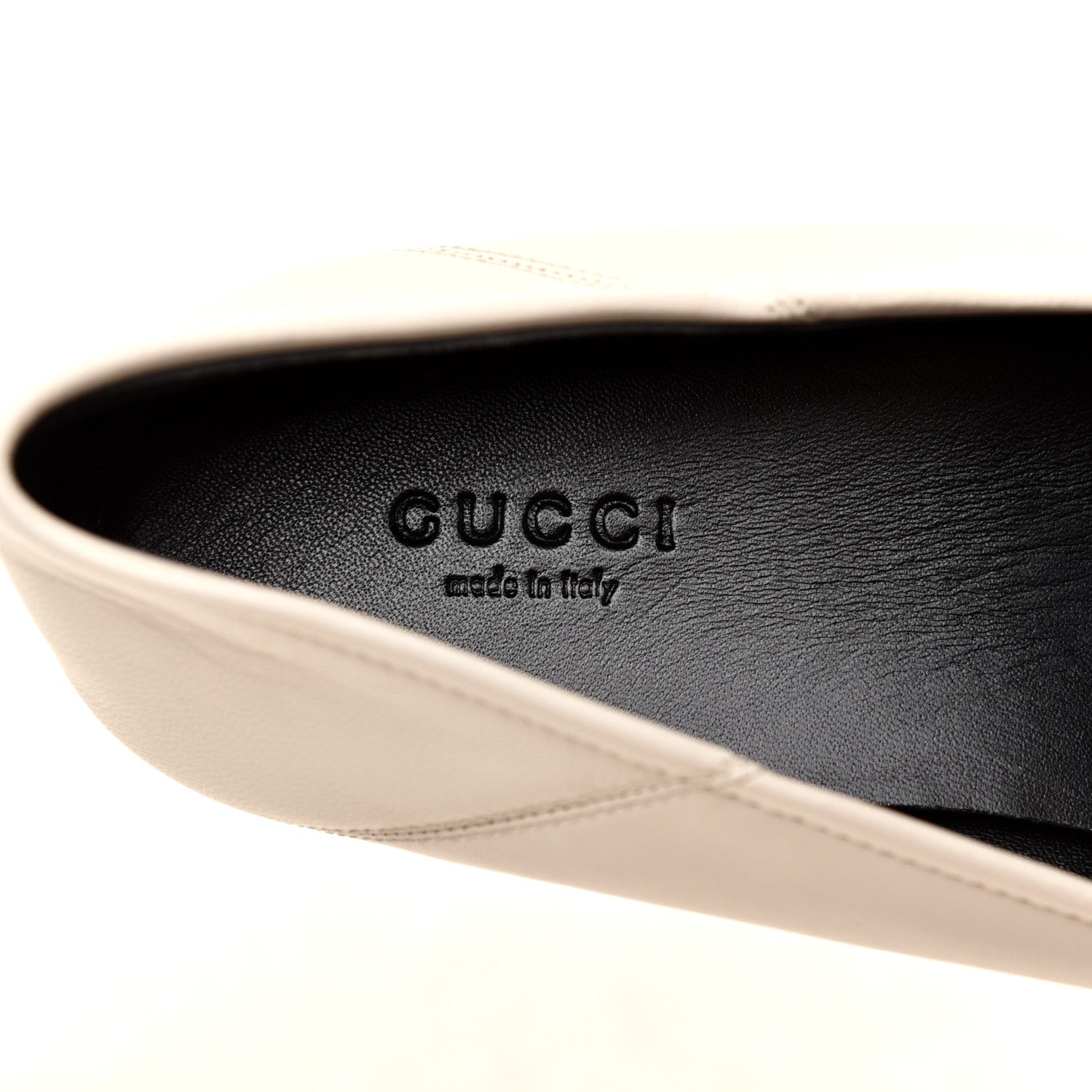 Gucci Lambskin Womens Brixton Horsebit Loafers 40.5 Mystic White 7 of 9