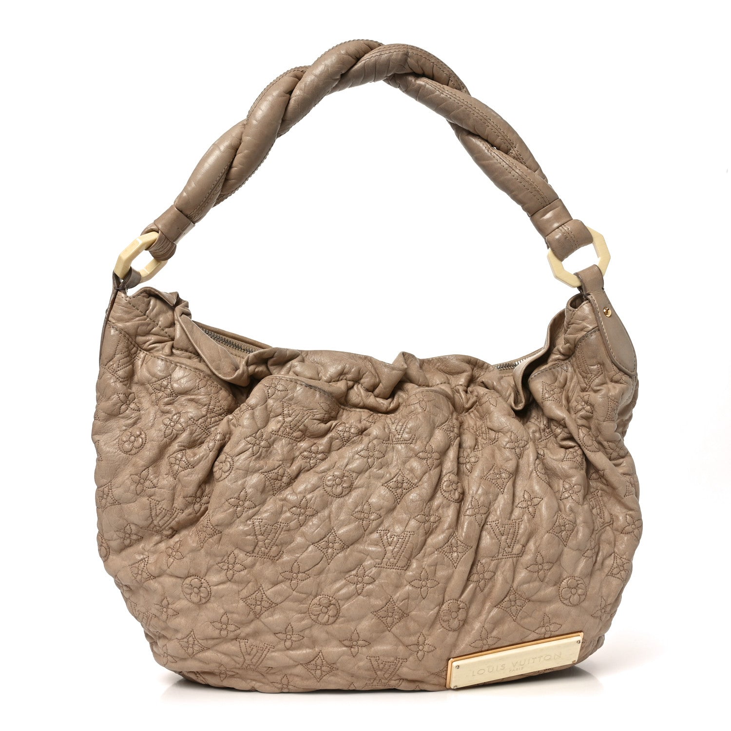 Louis Vuitton Lambskin Olympe Nimbus GM Ecru 1 of 11