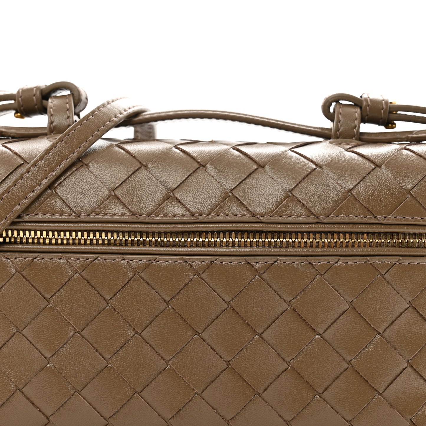 Calfskin Intrecciato Bang Bang Vanity Case Pinecone