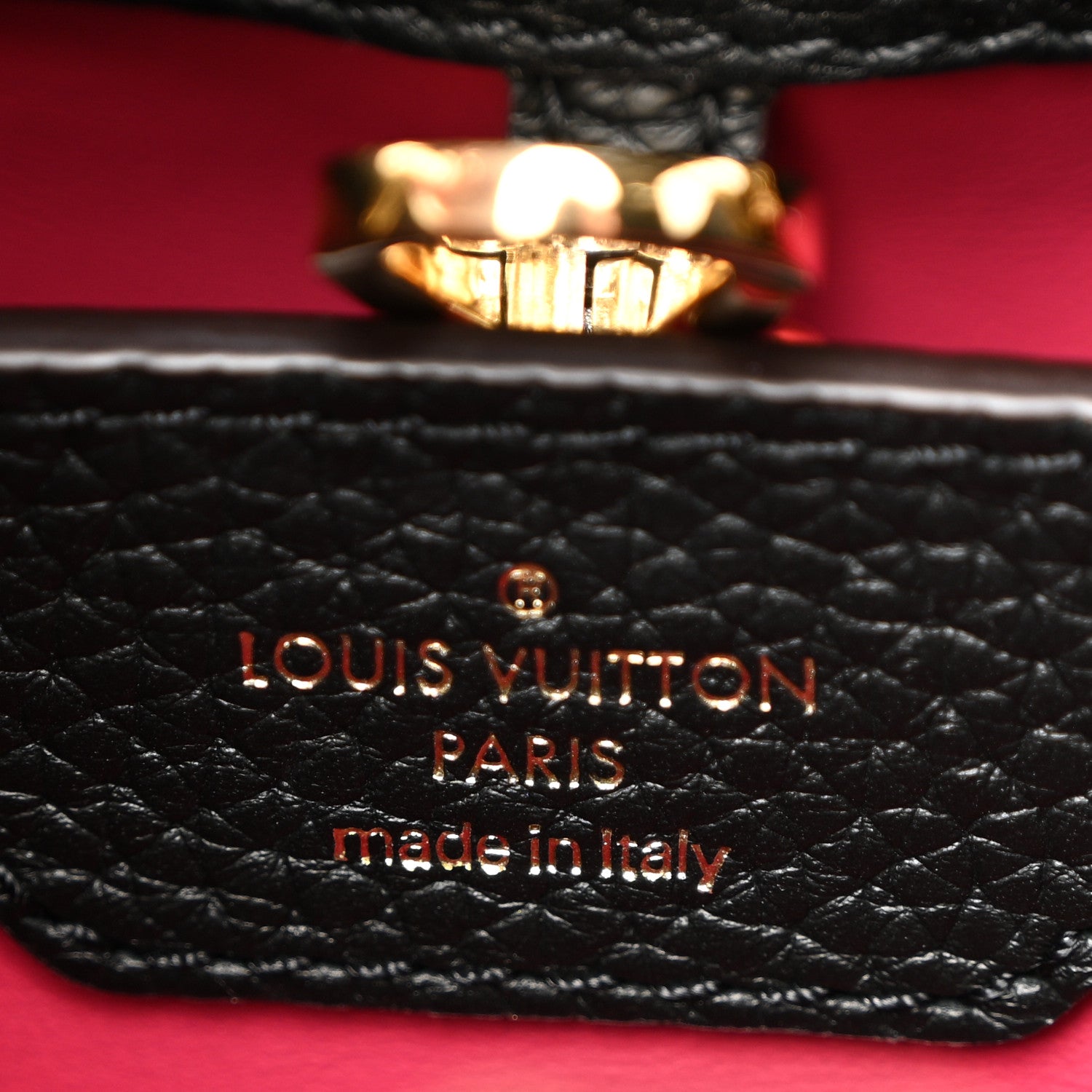 Louis Vuitton Taurillon Capucines BB Black 6 of 9