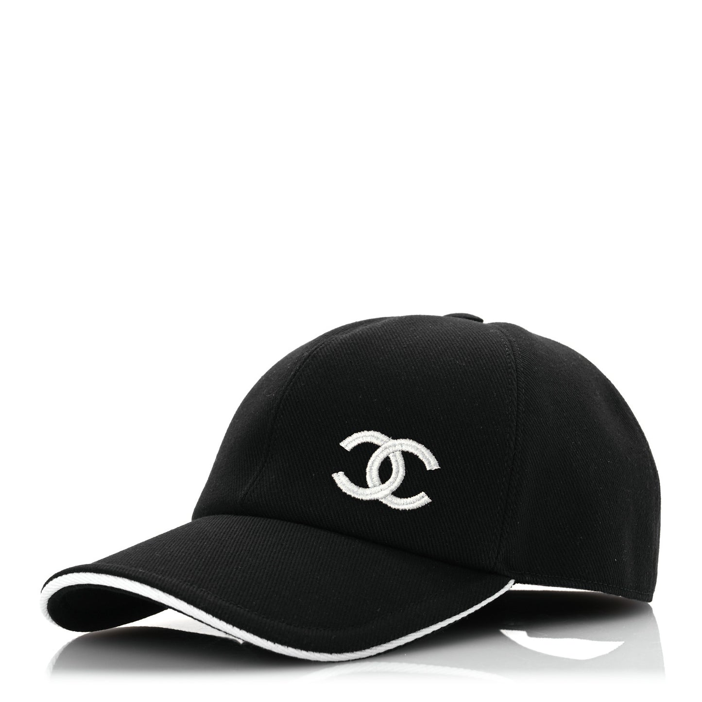 Cotton CC Cap Hat Black White