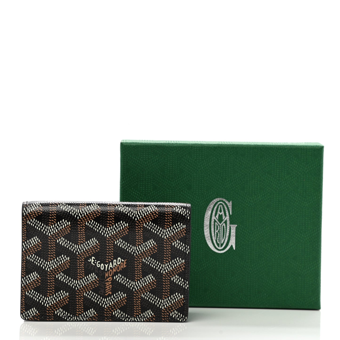 Goyardine Business Card Holder Black