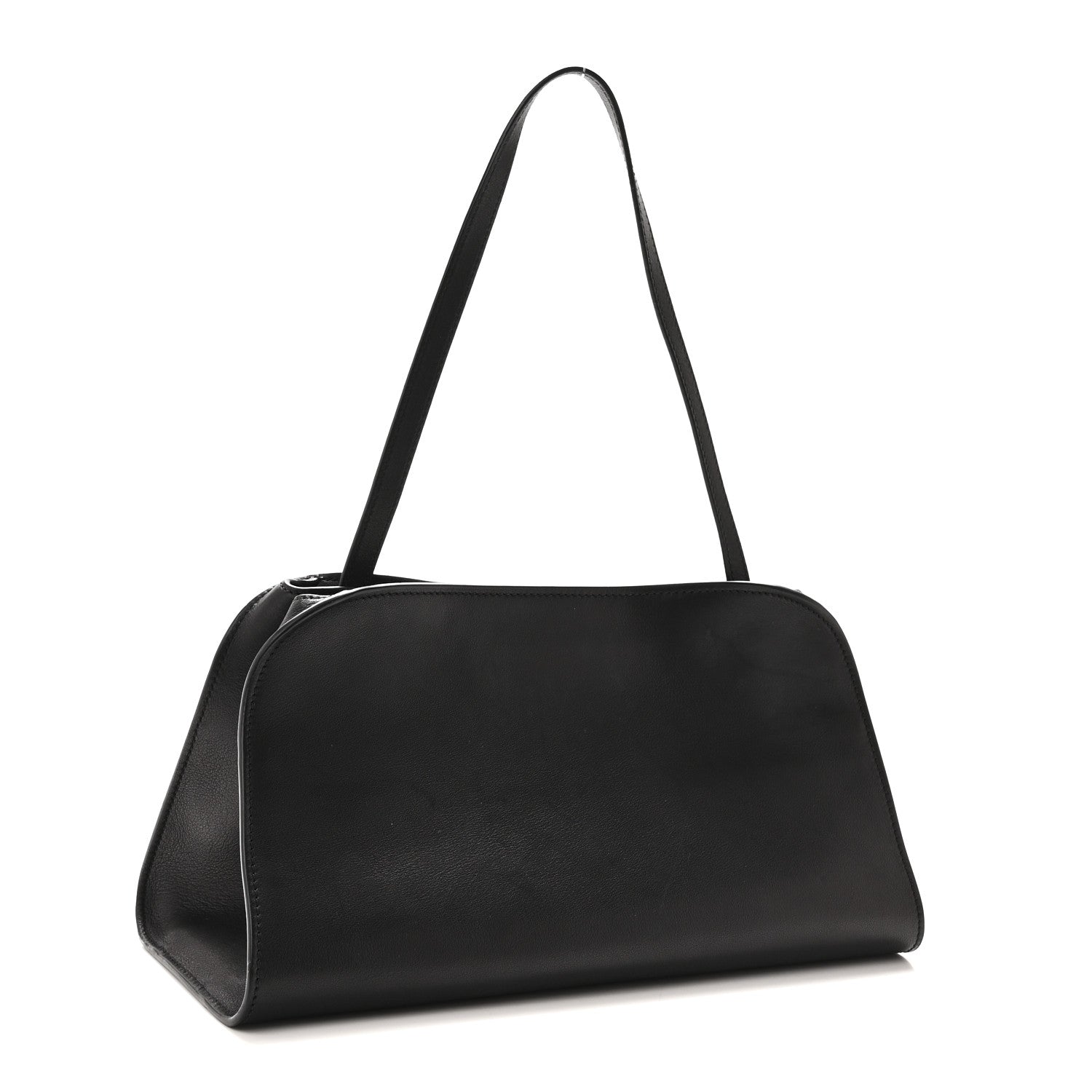 The Row Smooth Calfskin Peggy Bag Black 3 of 9