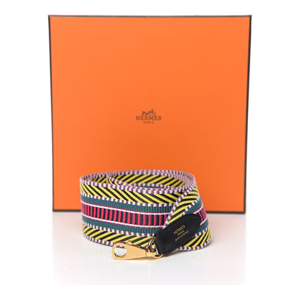 Hermes Toile Swift 50mm Sangle Cavale Shoulder Strap Multicolor Black 4 of 4