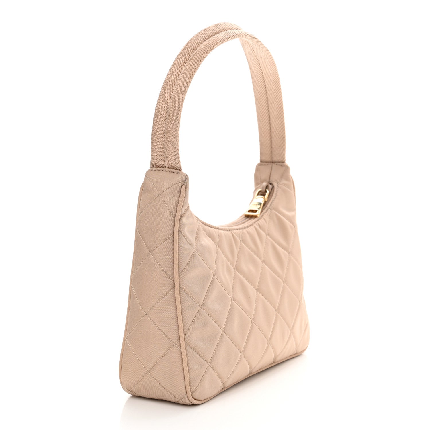 Prada Tessuto Nylon Impuntu Quilted Shoulder Bag Cammeo 3 of 10