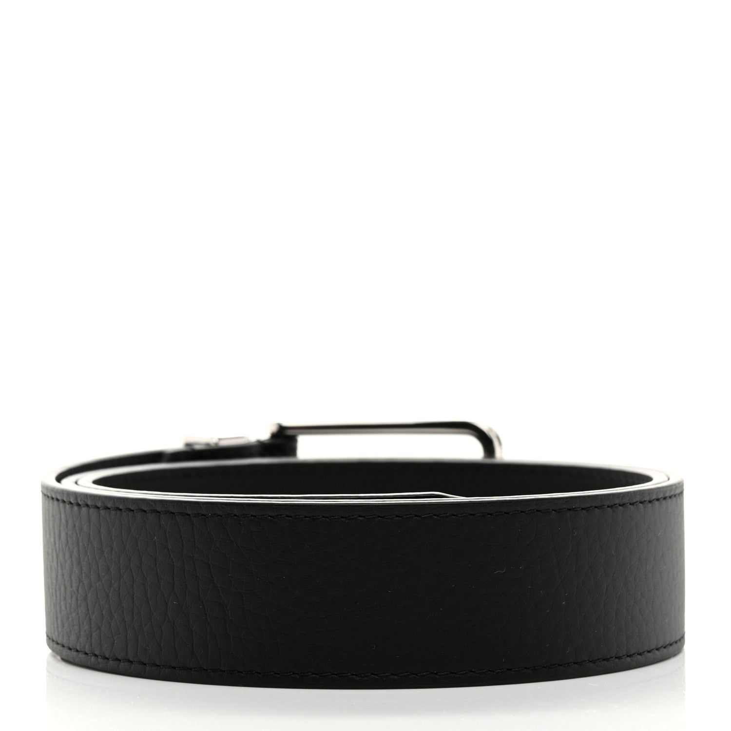 Louis Vuitton Taurillon 35mm Pont Neuf Belt 90 36 Black 2 of 6