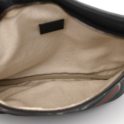 Gucci Grained Calfskin Logo Belt Bag Black 5 of 10