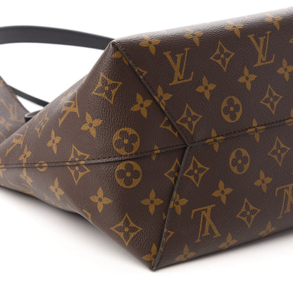 Louis Vuitton Monogram Flower Hobo Black 6 of 10