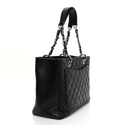 Chanel Caviar Quilted Grand Shopping Tote GST Black 3 of 10