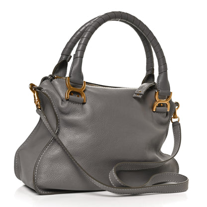 Chloe Calfskin Medium Marcie Satchel Cashmere Grey 2 of 12