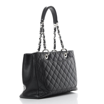 Chanel Caviar Quilted Grand Shopping Tote GST Black 3 of 14