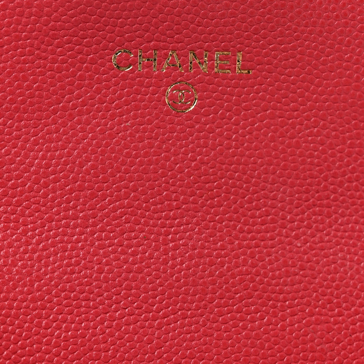 Caviar Quilted Flap Card Holder Wallet Dark Pink