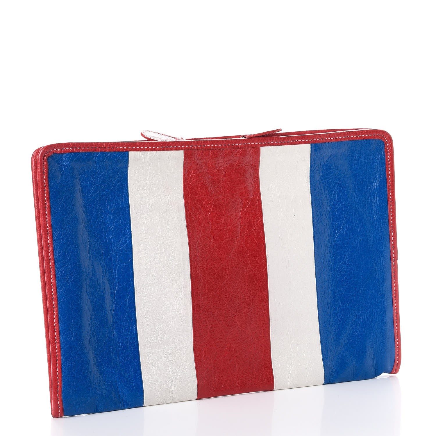 Balenciaga Agneau Arena Multicolore Bazar Pouch Bleu White Rouge 3 of 8