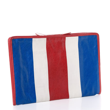 Balenciaga Agneau Arena Multicolore Bazar Pouch Bleu White Rouge 3 of 8