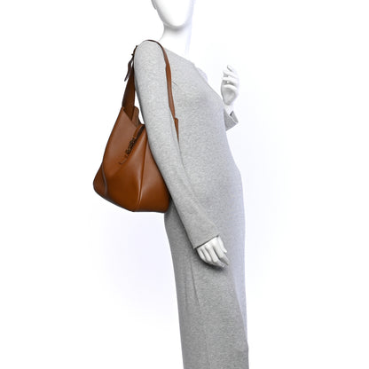 Saint Laurent Grained Calfskin Large Le 5 A 7 Soft Hobo Fox 2 of 9