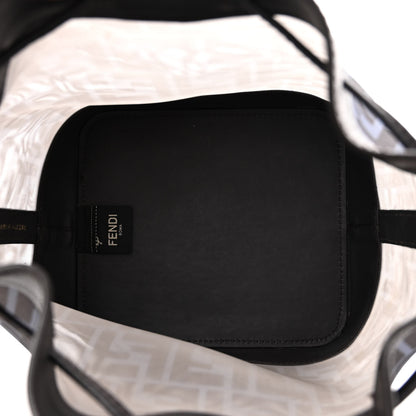 Fendi Mesh Vitello Grace F is Fendi FF 1974 Grande Mon Tresor Bucket Bag Azzurro Black Ebano 5 of 10