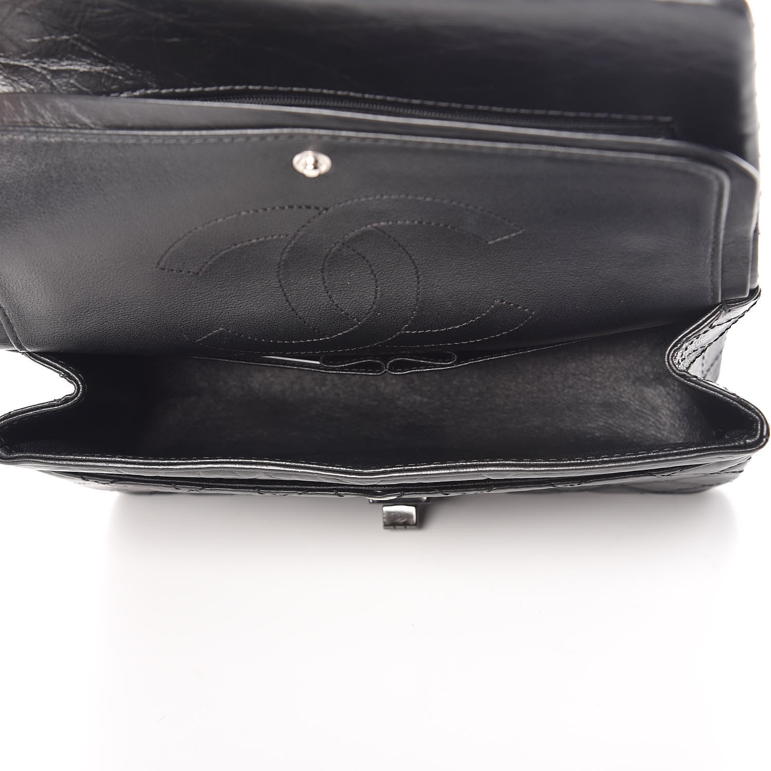 Chanel Aged Calfskin Quilted 2.55 Reissue 225 Flap So Black 5 of 10