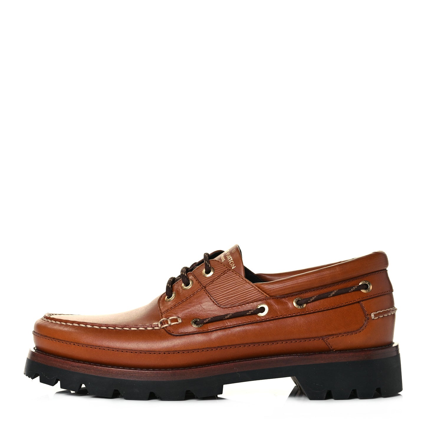 Calfskin Mens Summerland Boat Shoes 10 Cognac