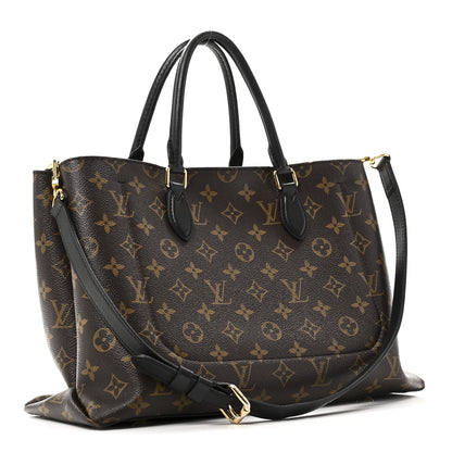 Louis Vuitton Monogram Flower Tote Black 3 of 9