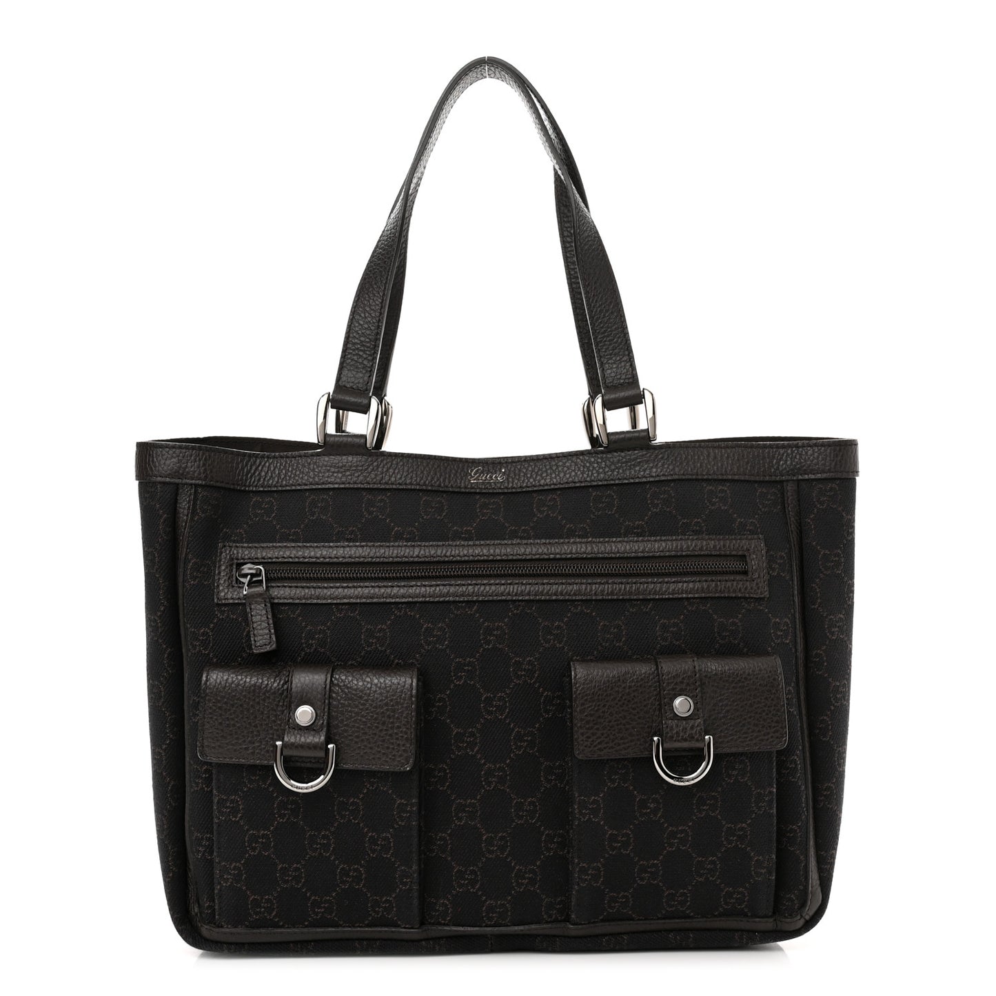 Monogram Abbey D Ring Tote Black