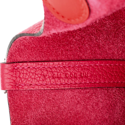 Hermes Taurillon Clemence Swift Eclat Picotin Lock 18 PM Rose Mexico Rouge De Coeur 7 of 10