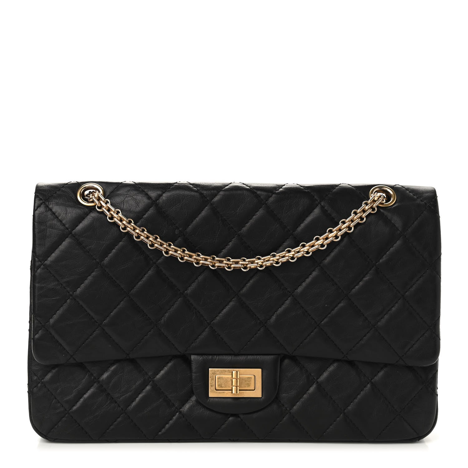 Chanel Aged Calfskin Quilted 2.55 Reissue 227 Flap Black 1 of 10