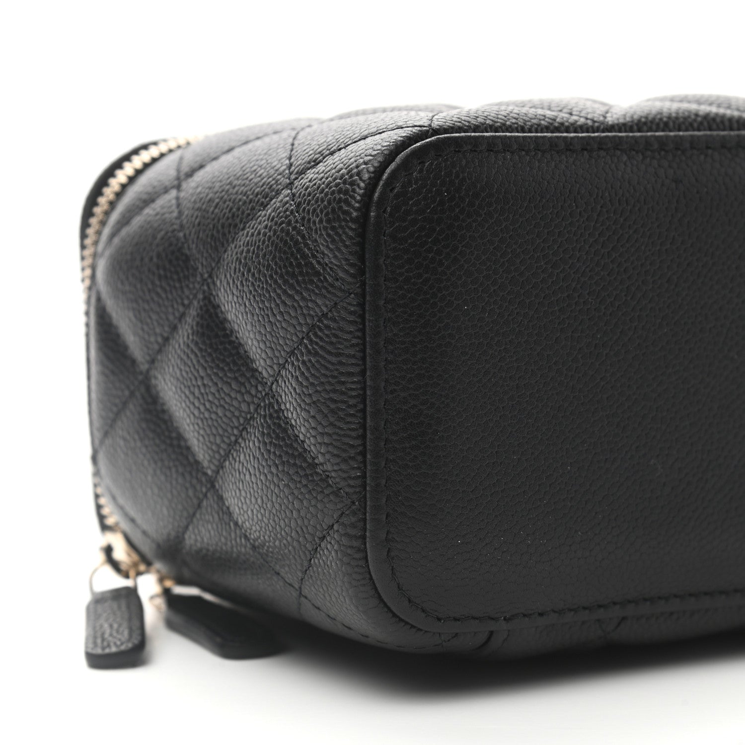 Chanel Caviar Quilted Small Tiny CC Vanity Case With Chain Black 8 of 9