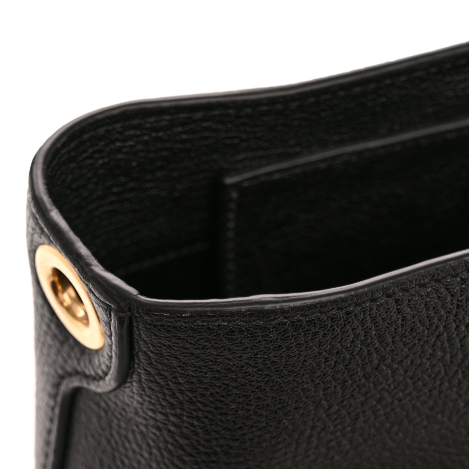 Miu Miu Calfskin Madras Shoulder Bag Black 12 of 12