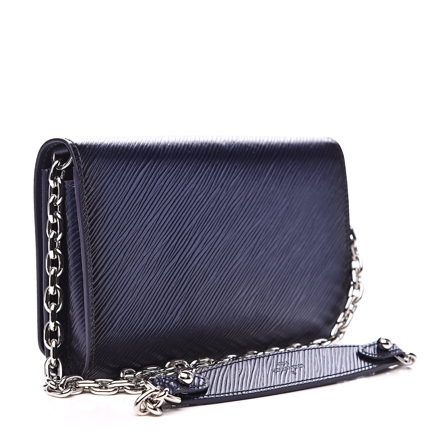 Louis Vuitton Epi Sequins Flame Twist Chain Wallet Blue Nuit 3 of 10