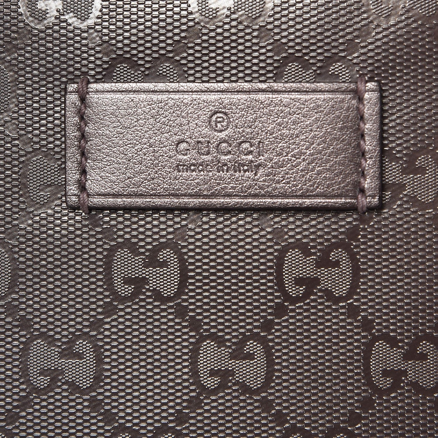 Gucci Imprime Monogram Medium Zippered Shopping Tote Pewter 8 of 10