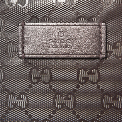 Gucci Imprime Monogram Medium Zippered Shopping Tote Pewter 8 of 10