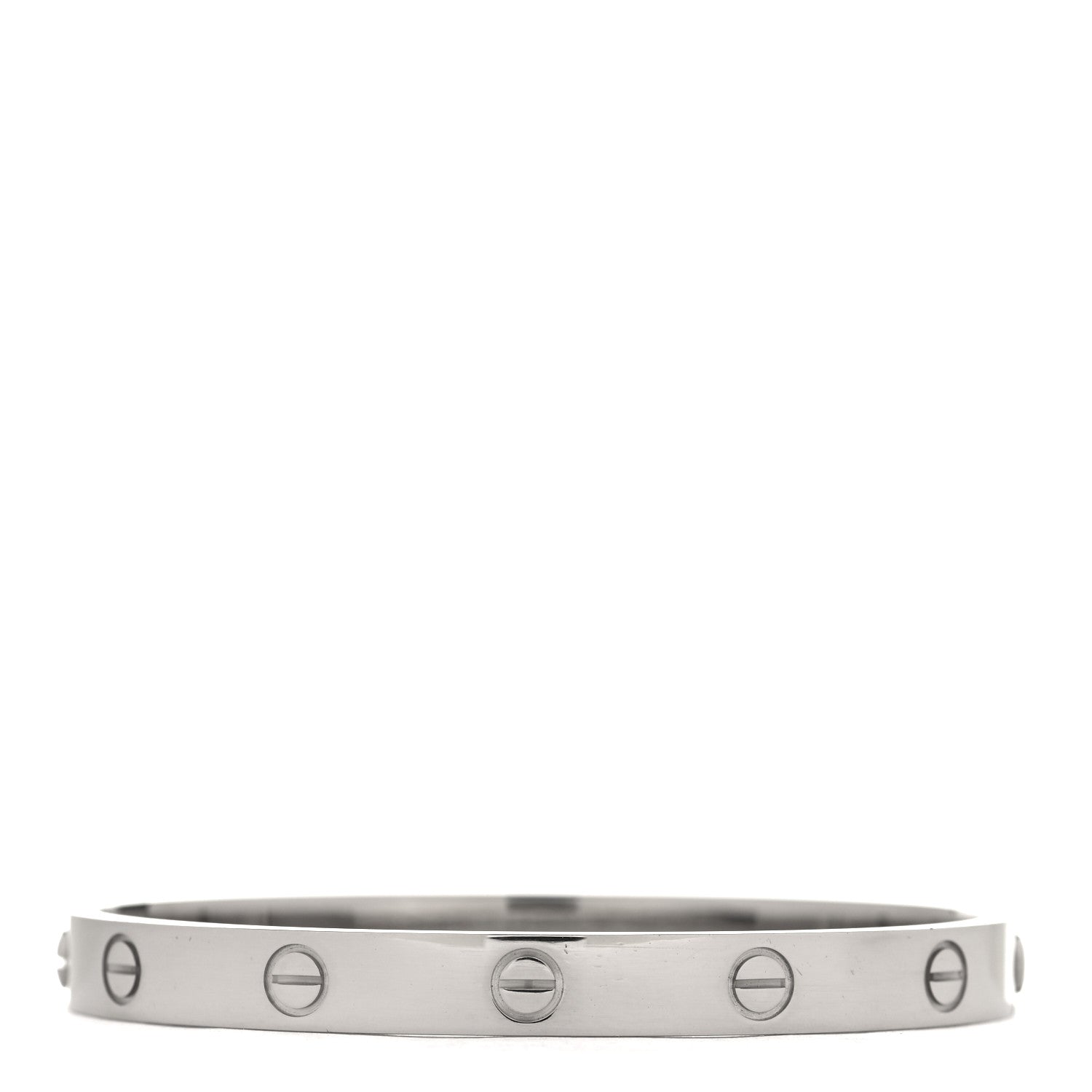 Cartier 18K White Gold LOVE Bracelet 17 3 of 5