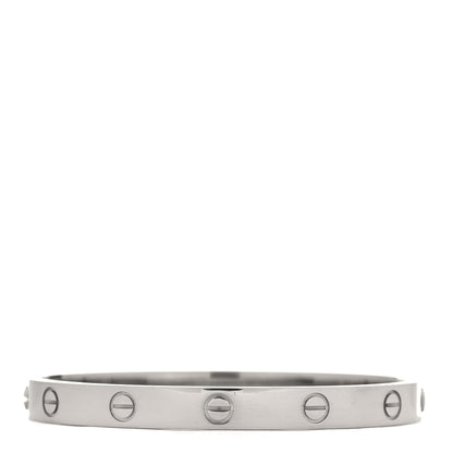 Cartier 18K White Gold LOVE Bracelet 17 3 of 5