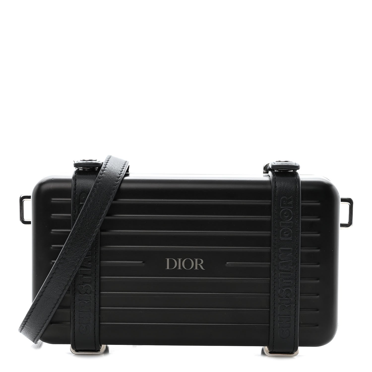Christian Dior X RIMOWA Aluminum Personal Clutch On Strap Black 1 of 10
