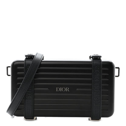 Christian Dior X RIMOWA Aluminum Personal Clutch On Strap Black 1 of 10