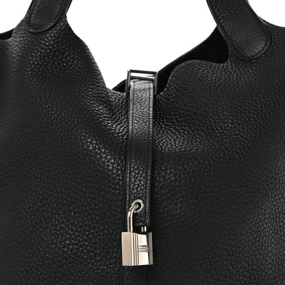 Hermes Taurillon Clemence Picotin Lock 22 MM Black 8 of 12