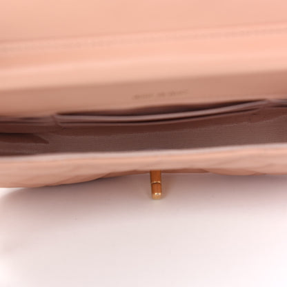 Chanel Calfskin Quilted Coco Mail Clutch With Chain Light Pink 5 of 10