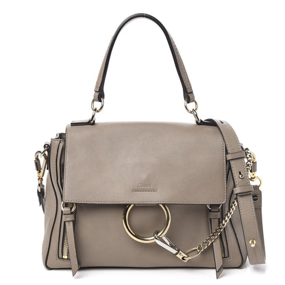 Chloe Calfskin Small Faye Day Shoulder Bag Motty Grey 1 of 10