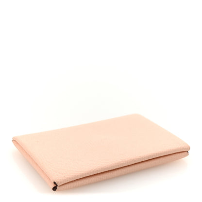 Hermes Epsom Calvi Card Case Rose Eglantine 4 of 6