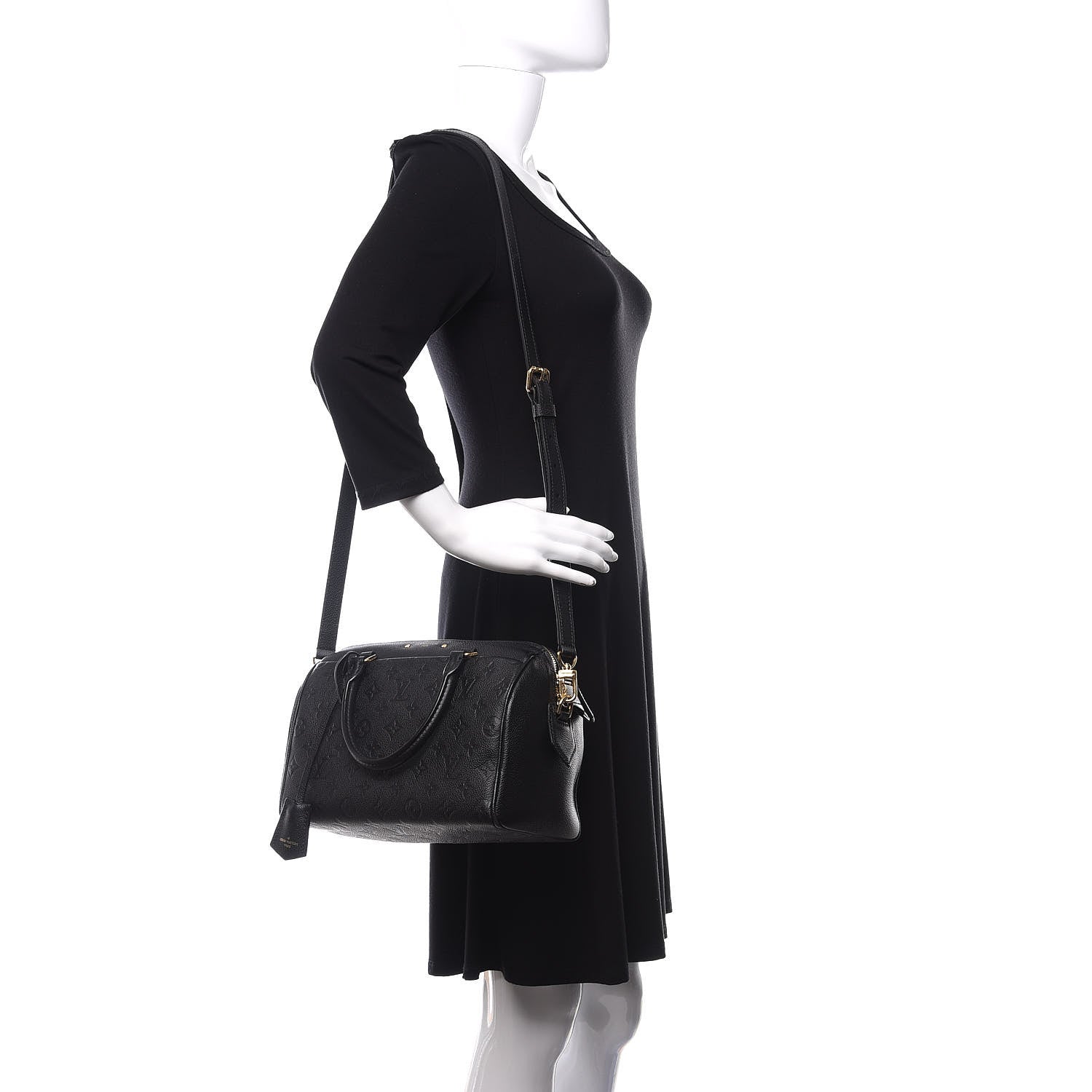 Louis Vuitton Empreinte Speedy Bandouliere 25 NM Black 2 of 12