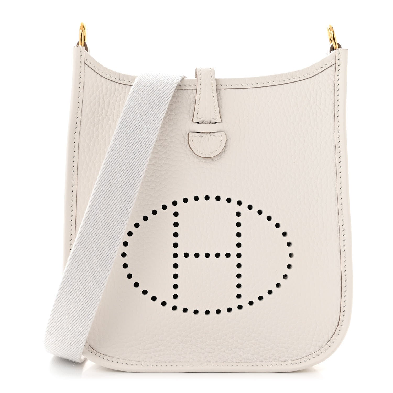 Hermes Taurillon Clemence Amazone Evelyne TPM Gris Pale 1 of 11