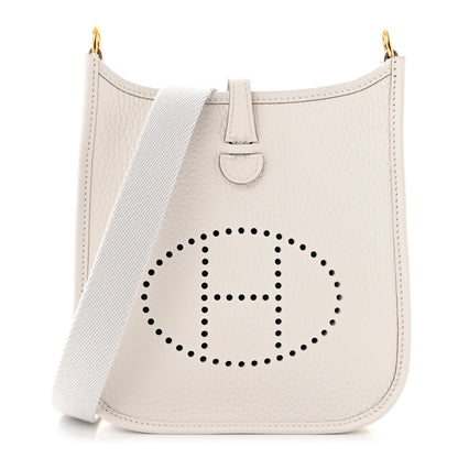 Hermes Taurillon Clemence Amazone Evelyne TPM Gris Pale 1 of 11