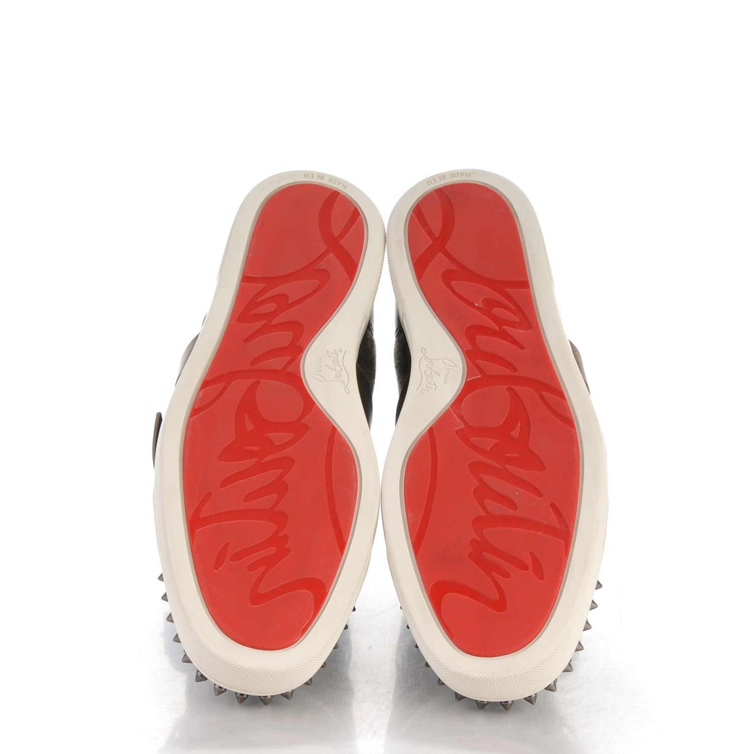 Christian Louboutin Flannel Snap Shoot Spikes Flat Mens Sneakers 43.5 5 of 8