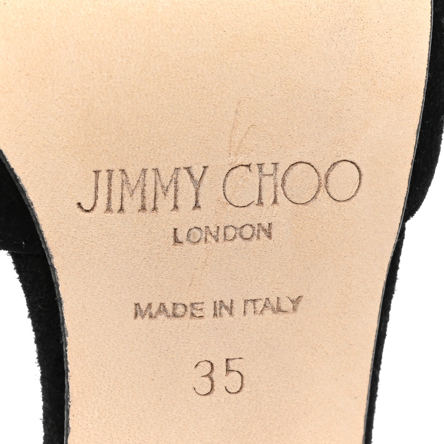 Jimmy Choo Suede Crystal Saeda 100 Pumps 35 Black 7 of 11