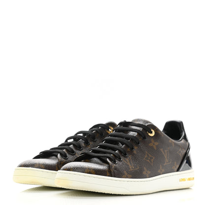 Louis Vuitton Patent Monogram Frontrow Sneakers 40 3 of 12