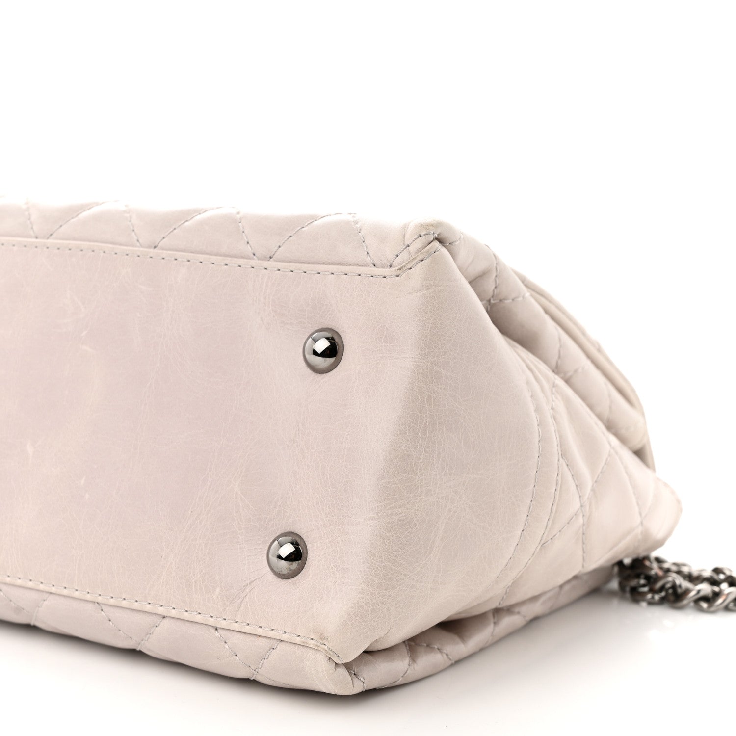 Chanel Glazed Calfskin Quilted Medium Lady Pearly Flap Light Beige 10 of 12
